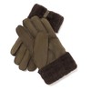 YISEVEN Women's Winter Sheepskin Shearling Leather Gloves Wing Cuffs Driving
