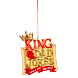 Ganz King of Dad Jokes Christmas Ornament