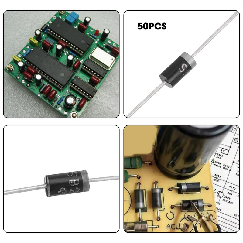 OTOTEC Pack of 50 SB2100 Rectifier Diodes 2A 100V DO-15