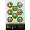Stickasaurus Wrecks Bubble Gum Mice On Green Backs Round Stickers