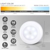 STAR-SPANGLED 6 Pack 2.8” Motion Sensor Lights Indoor AAA Battery