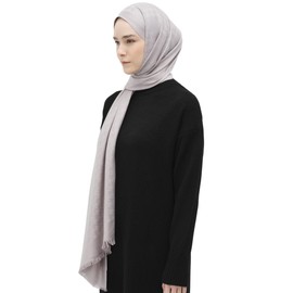 Tuğba Hijab Scarf for Women, Houndstooth Pattern Elegant Modest Fashion, Premium Soft, Versatile Headscarf Shawl for Women, Luxury, Viscose & Acrylic Blend, 78"x28" Rectangular Hijab