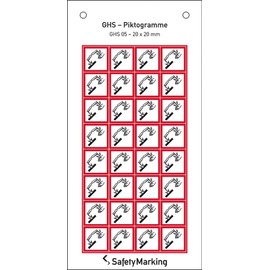 Betriebsausstattung24® Warning Combination Sign "Vorsicht! Explosionsgefahr" | Safety Sign / Warning Sign | Operational Safety | Aluminium, 26.2 x 37.1 cm