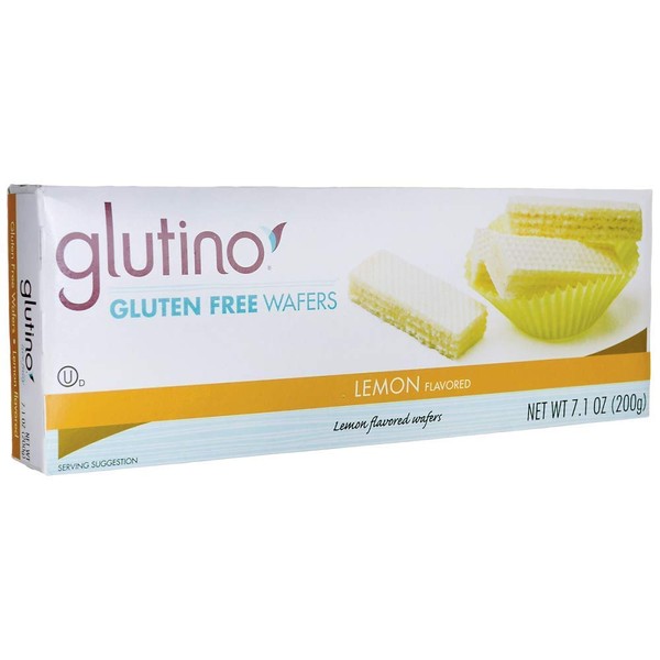 Glutino Gluten Free Wafer Cookies Lemon 7.10 OZ (Pack of 3)