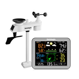 Sainlogic Wireless Weather Station with Outdoor Sensor,Weather Forecast, Temperature,Air Pressure,Humidity,Wind Gauge,Rain Gauge