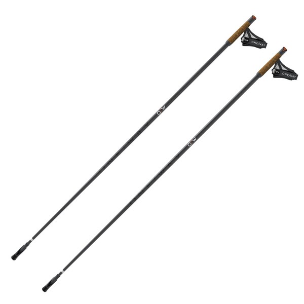 Nordic Walking Poles OneWay Team 4 Mag Asphalt 115 cm