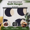 LEAPOAK Quilt Hanger for Wall Display - Black Maple Wood
