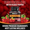 BEBEFEN Berberine Capsules with Black Pepper Extract - 90 Capsules
