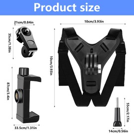 Pack of 4 Motorcycle Helmet Mount for GoPro Chin Mounts, Motorcycle Helmet Chin Strap Mount for GoPro Hero 13/12/11/10/9/8/7/6/5, for Session for SJCAM, for Osmo Action Cam Mount