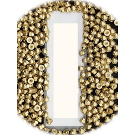 (Qty 50pcs) 8-32 Brass Acorn/Dome/Cap Hex Nut #8 x 32 Nuts 8x32 Nut 8/32 Hardware Fastener Kit Set RV4361S