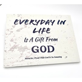 Inspirational Wall Art for Office - Christian Art Gift Featuring 'Everyday in Life Is A Gift From God™' - Perfect Religious and Motivational Wall Decor - Miracles Amazing™