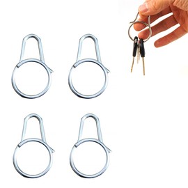 4 x Key Rings Key Rings Round Key Chain Ring Connectors Key Chain Loops Small Metal Split Rings for Home Key Organization