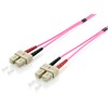 E-Quip equip SC/SC 50/125μm 0.5 m 0.5 Violet Fiber Optic