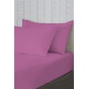 Nimsay Home Plain Dyed PolyCotton Modern Bed Fitted Sheets Soft