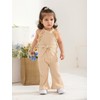 Infant Toddler Baby Girls Summer Clothes Sleeveless Rompers Bell Bottoms