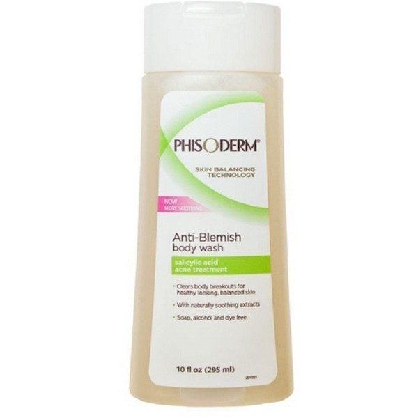 pHisoderm Anti-Blemish Body Wash 10 oz (Pack of 3)