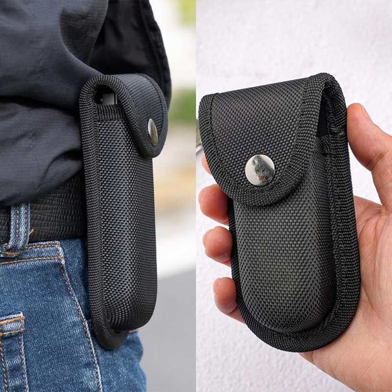 2Pcs Nylon Pocket Knife Sheath, Folding Knife Belt Sheath with