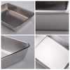 WakiHong 4 PCS Refrigerator Airtight Storage Containers Stainless Steel Food