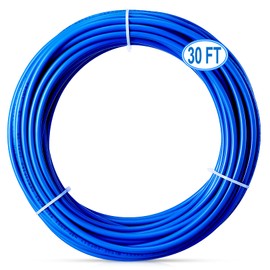 PURENAT 30FT 1/4 Inch O.D.RO Water Tubing,NSF Certified Pipe for RO(Reverse Osmosis) Water Purifier Filter System,BPA free Flexible Plastic Hose(blue)