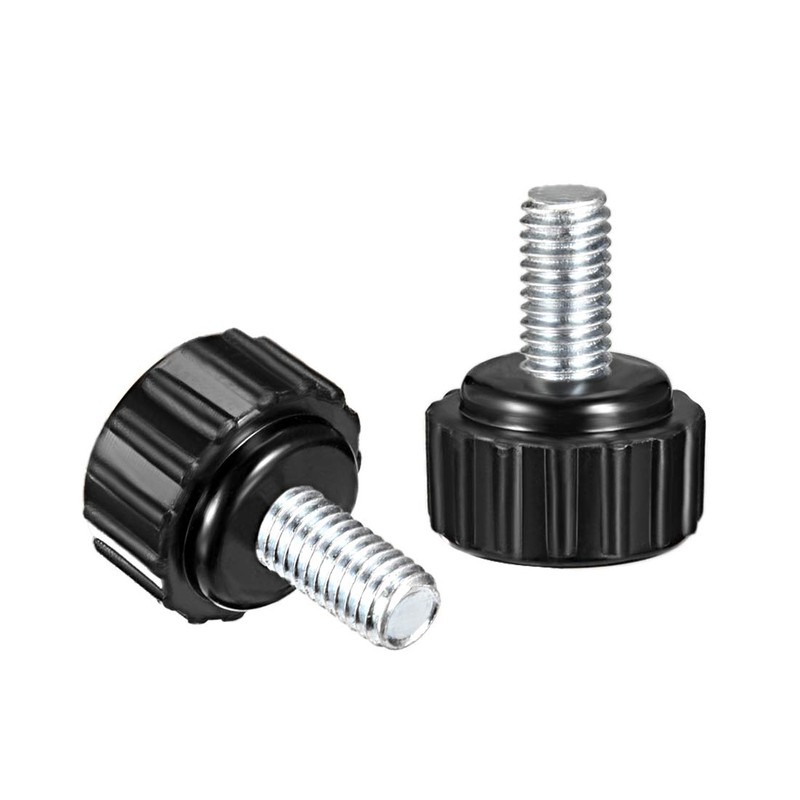 sourcing map 4pcs Knurled Clamping Knobs M5 x 10mm Metric