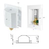 EFIELD Pex Ice Maker Outlet Box, 1/2-Inch Pex F1960 Expansion