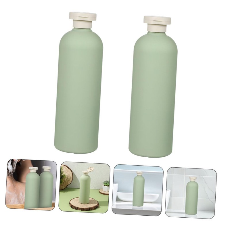 SHOWERORO Leakproof Hdpe Pp Squeeze Bottles for Travel Flip Cap