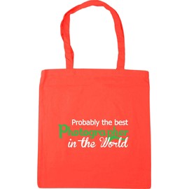Hippowarehouse Probably The Best Photographer in The World Tote Shopping Gym Beach Bag 42cm x38cm, 10 litres