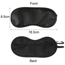 TingDongWei Pack of 4 Sleep Masks for Men and Women, Ultra Soft Eye Mask, Sleeping Masks with Adjustable Elastic Band for Yoga, Travel, Nap (Black)