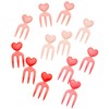 Kotobuki Food Picks for Bento Boxes, Pink and Red Hearts