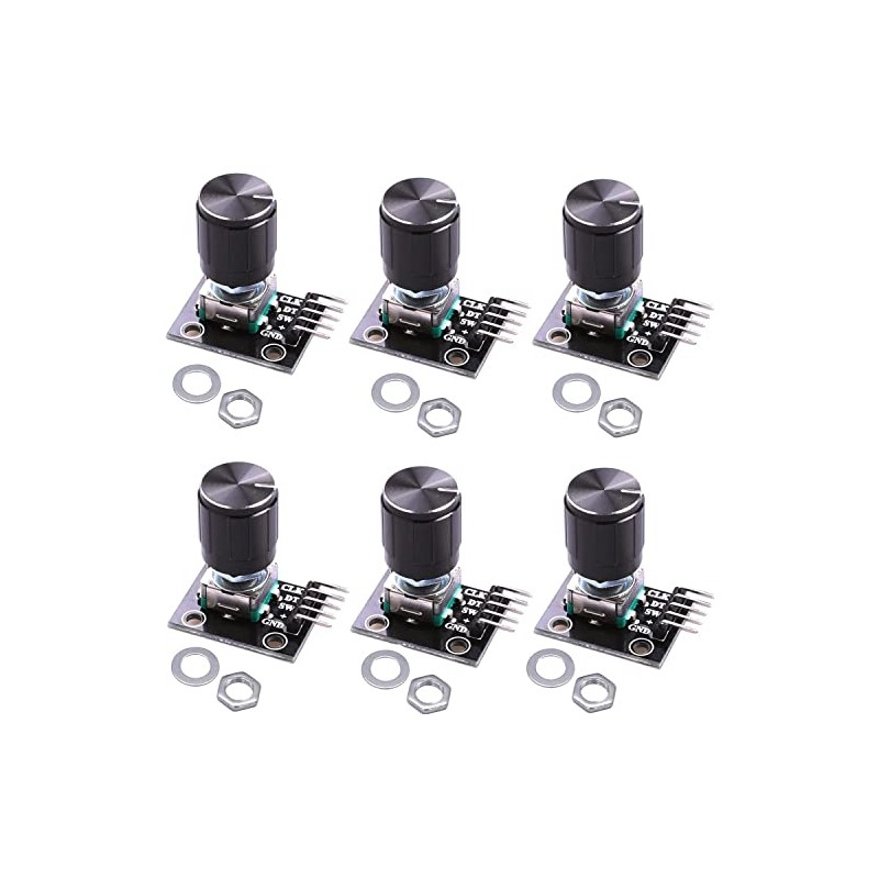 RUNCCI-YUN 6 x KY-040 Rotary Encoders Rotary Encoder Module for