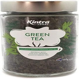 Kintra Foods Organic Loose leaf Green Tea Glass Jar 150 g