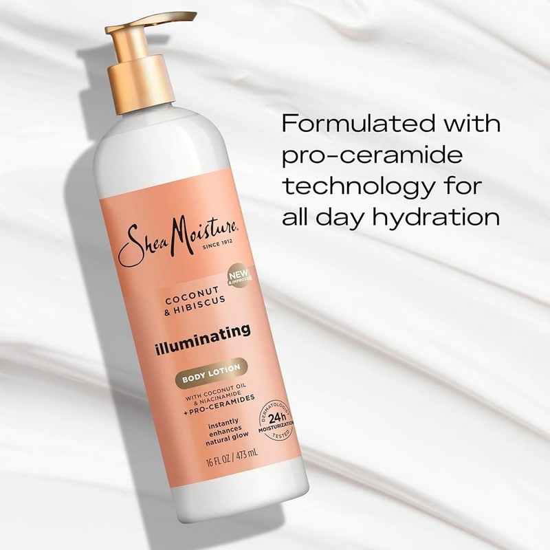 Shea Moisture Illumination with Coconut Oil Hibiscus Niacinamide Proceramide (Pack