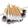 Set De 11 Brochas De Bambú Para Maquillaje