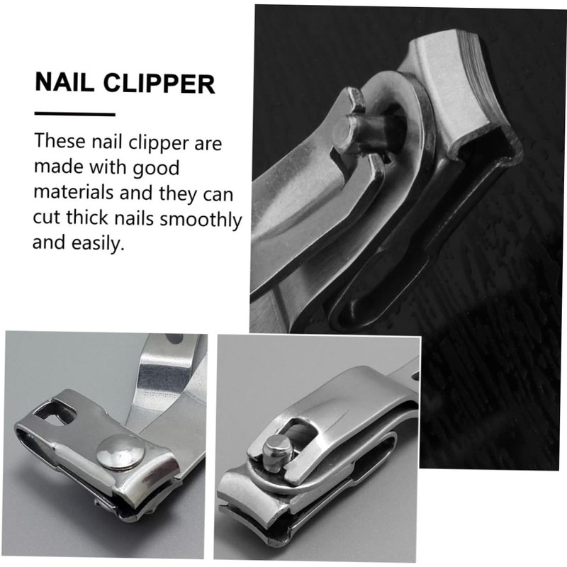 BIUDECO 2pcs Rotating Nail Clippers Kit Ultra Sharp Toenail Fingernail