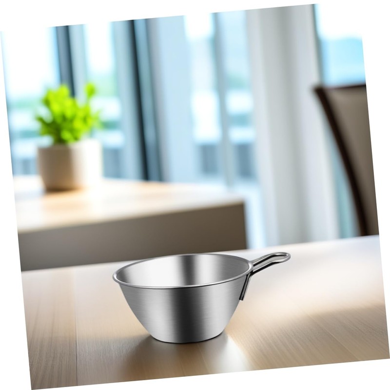 BIUDECO 1Set Stainless Steel Mixing Bowl with Handle Colander and