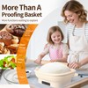 SophRept 11" Silicone Electric Foldable Bread Proofing Basket, Food-Safe Dough