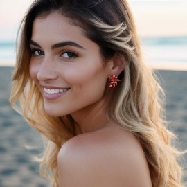 EVER FAITH Fashion Sparkling Rhinestone Stud Earrings for Women, Crystal Wedding Bridal Earrings Cluster Bridesmaid Earrings Prom Party Jewellery Clear Silver Tone, Crystal