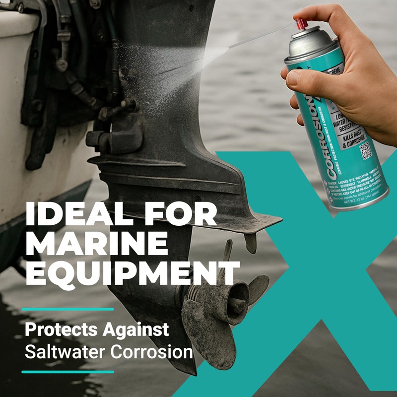 CorrosionX Heavy Duty Anti Rust Spray, Dripless Self-Healing Corrosion Inhibitor