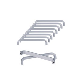 SPDYCESS Pack of 10 Aluminium Alloy Cabinet Handles, Door Handles, Furniture Handles, Pulls Handles for Wardrobe, Chest of Drawers, Drawer Handles, Furniture Door Handles (Hole Spacing 96 mm)