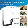 GeeWatom Heavy Duty Steel Garage Hooks,Garage Storage Utility Hooks,Anti-Slip Hanger,