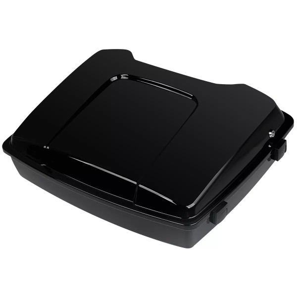 TCMT Black Razor Pack Trunk w/Latches Key For Harley Tour