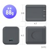Sanwa Direct 700-AC044 Charger, Type-C 65W USB PD Rapid Charger,