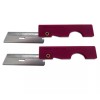 Derma-Safe Derma Safe Folding Razor Knife 10 pack Red for