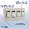 RecPro RV Switch SPST On/Off 4 Gang Bezel | 12V