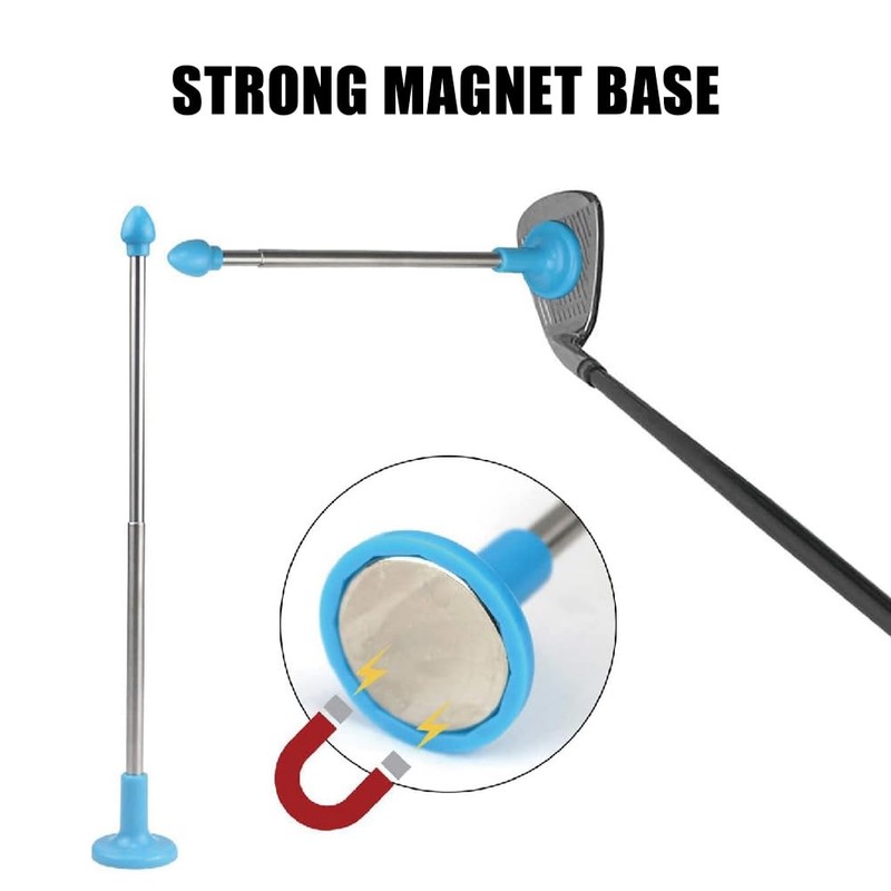 MiOYOOW Alignment Rods, Magnetic Club Alignment Stick Foldable Practice Trainning