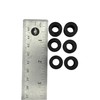 Pkg of 6 - Black SBR Rubber Push-in Grommet -