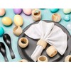 Napkin Rings Set of 12, Wooden Napkin Holders, Sailor Napkin