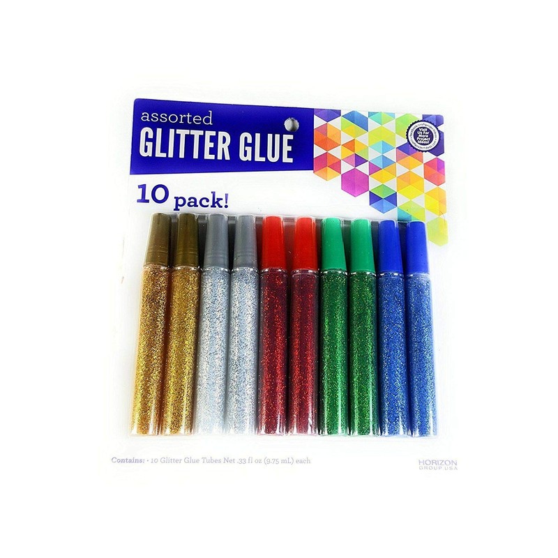 Assorted Glitter Glue Sticks, 10 Pack