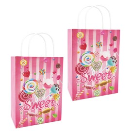 Rainmae Candyland Gift Bag, Paper Gift Bags for Candy, 20 Pcs, Ideal for Kids Birthday, Baby Shower, Wedding Party Supplies Decor