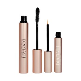 Dee’Lash Premium Lash Stimulator - Duo de Suero profesional estimulador para el crecimiento de pestañas y cejas + Rímel Dee’Beautiful Mascara para pestañas. Tratamiento de uso diario. (5 ml)